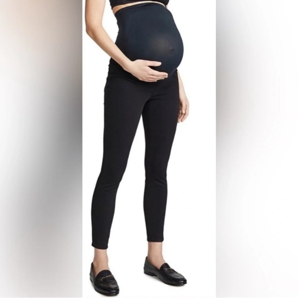 SPANX Maternity Mama Ankle Jean-Ish Black Stretch Comfy Leggings Sz Medium Nwt